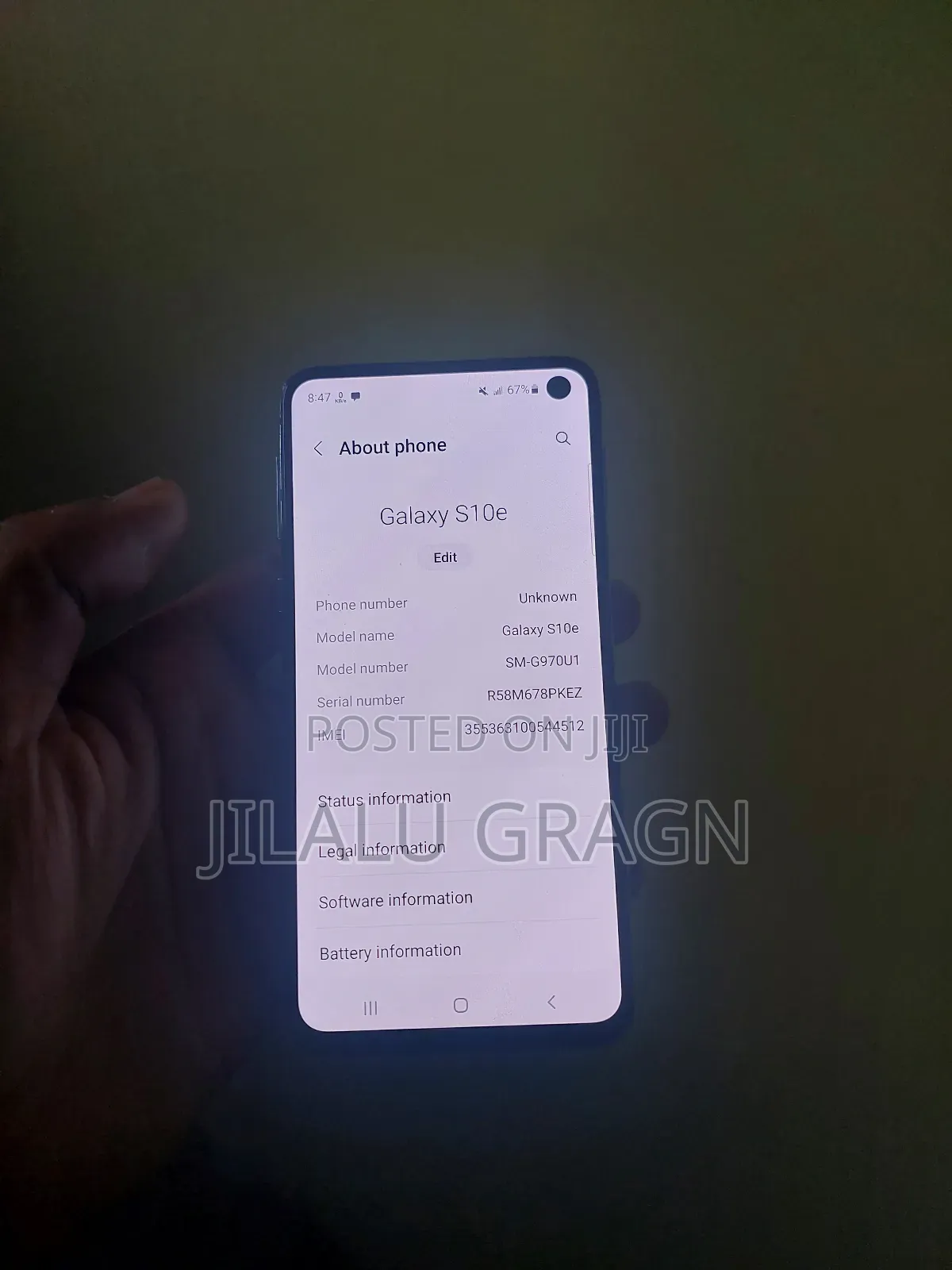Samsung Galaxy S10e 128 GB Blue