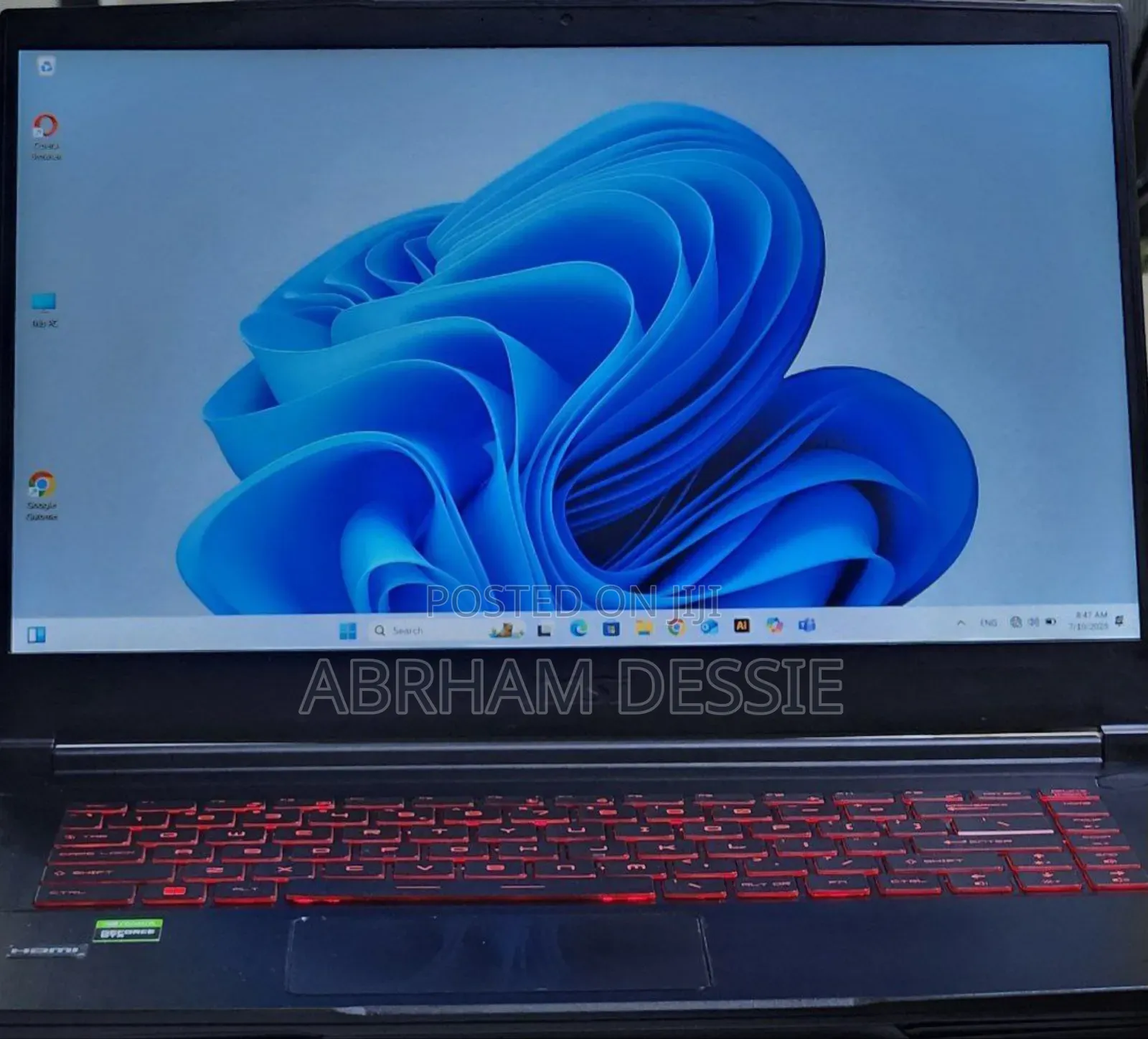 New Laptop MSI GF63 12GB Intel Core I5 SSD 512GB