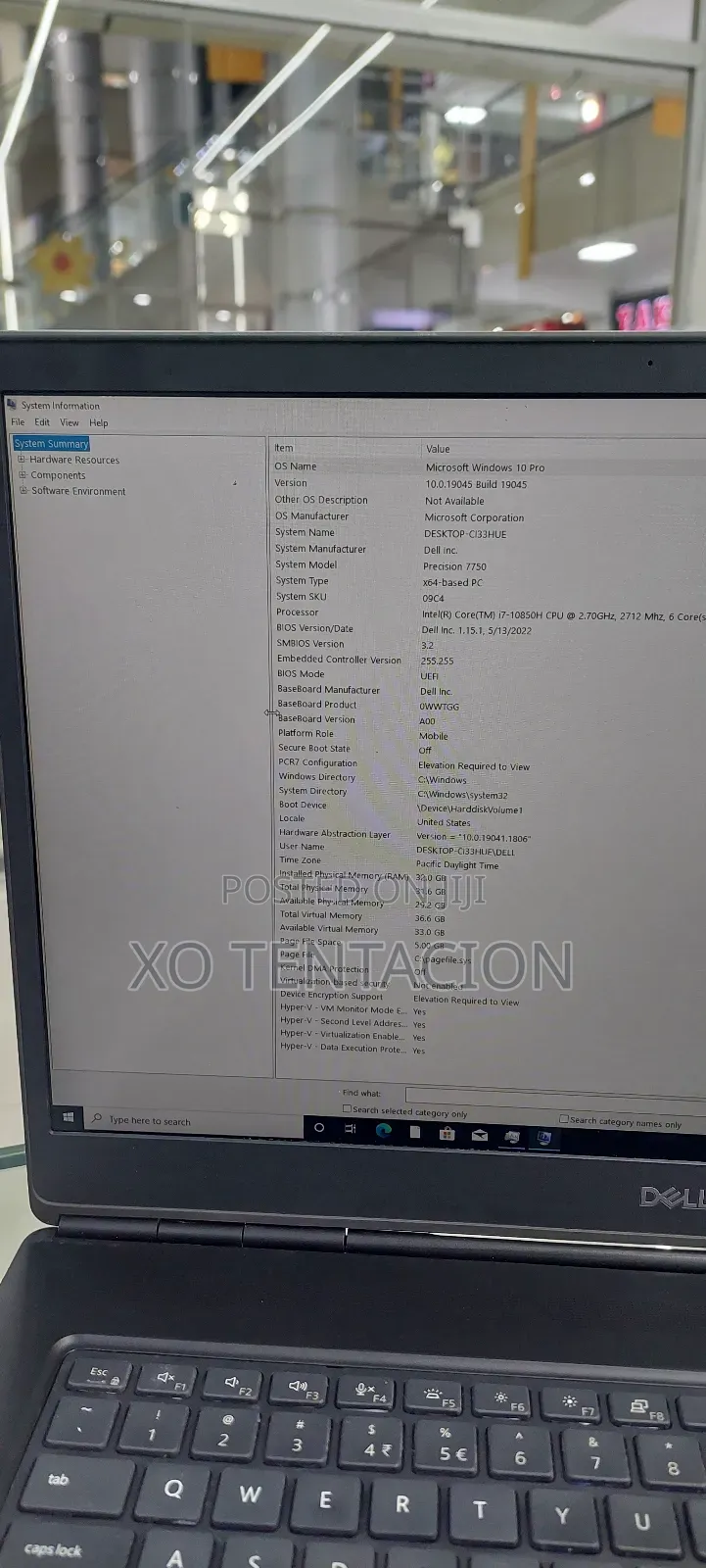 New Laptop Dell Precision 7750 32GB Intel Core I7 SSD 512GB