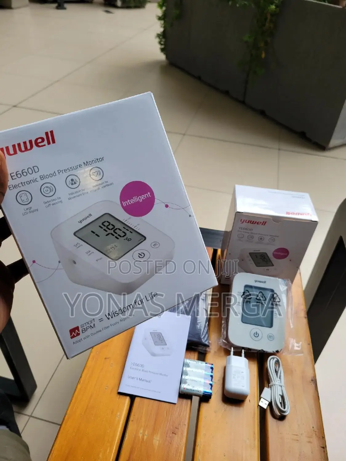 Digital Blood Pressure Meter論額power Source Battery Powered凹₸Bp Monitor