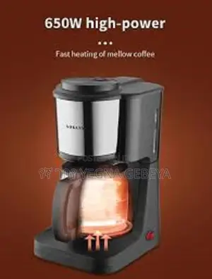 Sokany Coffee Maker Sk-125 – 900ml Capacity 650w Power