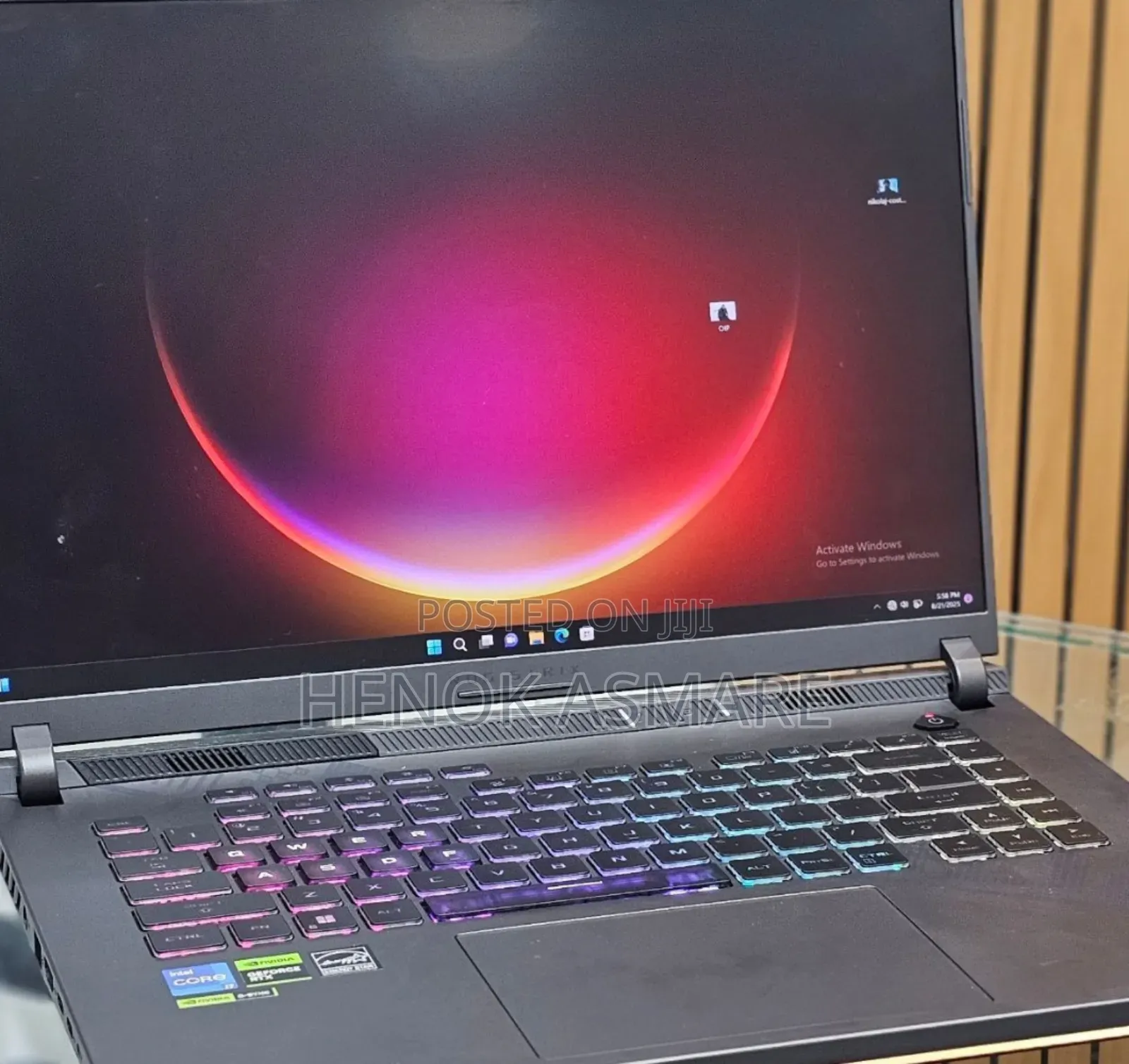 New Laptop Asus ROG Strix G15 16GB Intel Core I7 SSD 1T