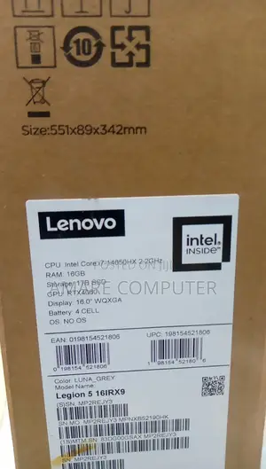 New Laptop Lenovo Legion 5 16GB Intel Core i7 SSD 1T