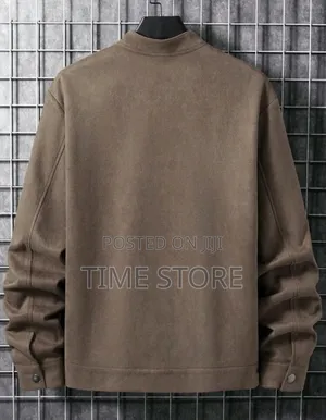 Manfinity Homme Men 1pc Zip Up Suedette Jacket