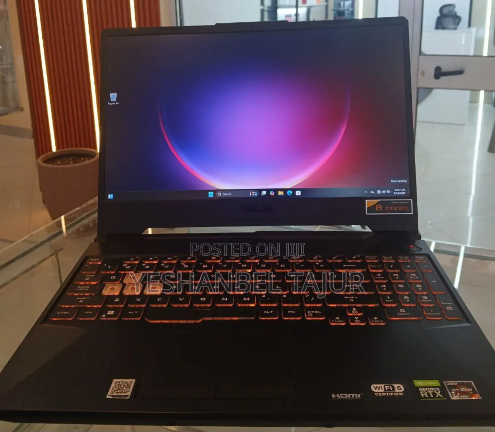 New Laptop Asus TUF Gaming A15 16GB AMD Ryzen 7 SSD 512GB
