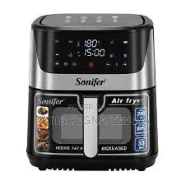 Sonifer Digital Air Fryer Sf-1034 Powerful 1700w, Large 8.5l
