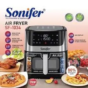 Sonifer Digital Air Fryer Sf-1034 Powerful 1700w, Large 8.5l