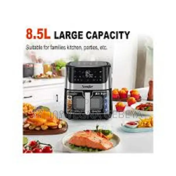 Sonifer Digital Air Fryer Sf-1034 Powerful 1700w, Large 8.5l