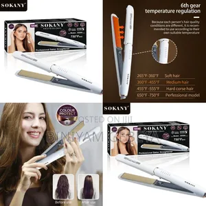 Photo - Original Luxry Sokany Professional Hair Straightener