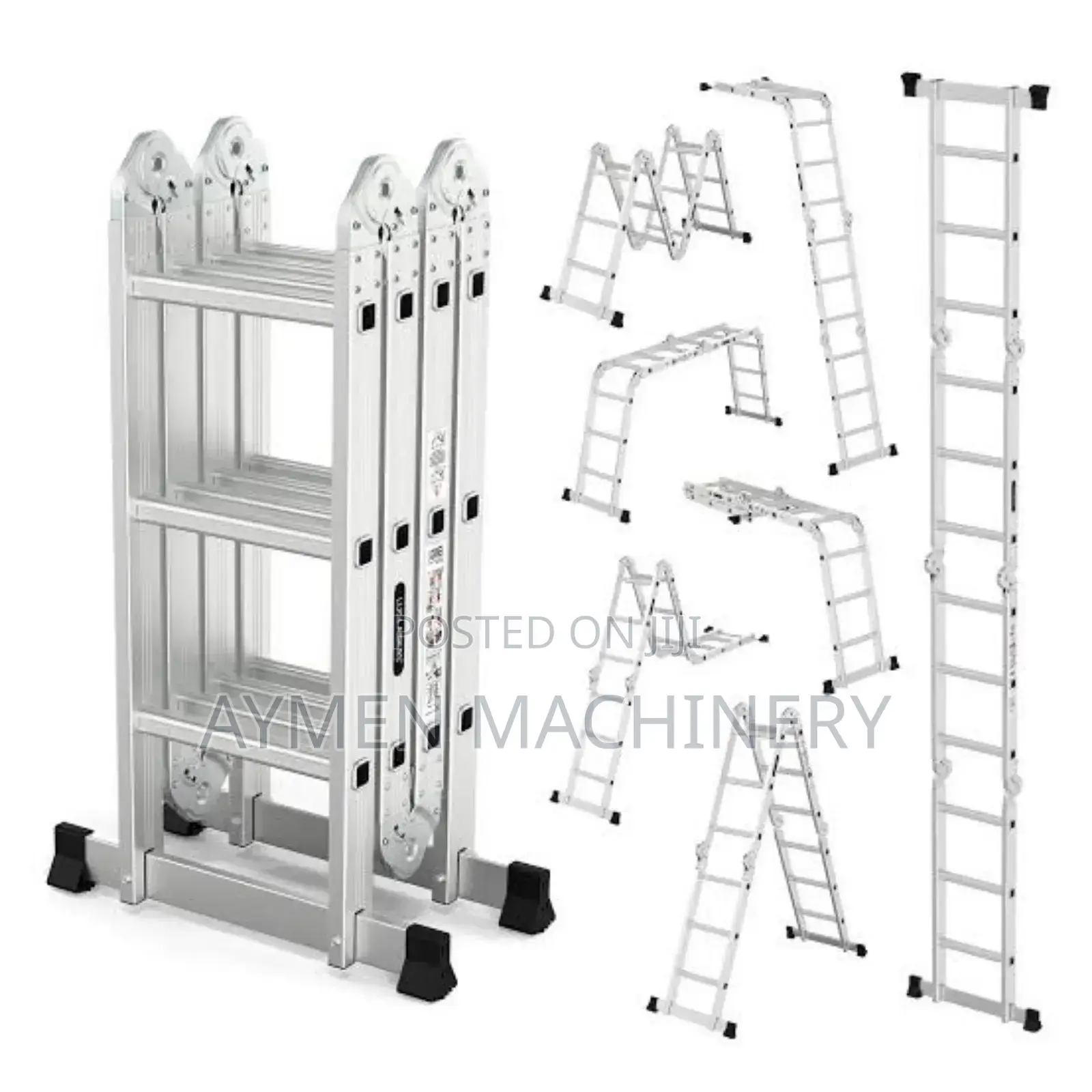 Multipurpose Aluminium Ladder 4meter ተጣጣፊ መሰላል