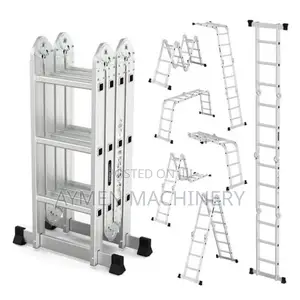 Photo - Multipurpose Aluminium Ladder 4meter ተጣጣፊ መሰላል