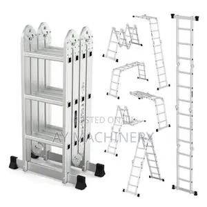 Multipurpose Aluminium Ladder 4meter ተጣጣፊ መሰላል