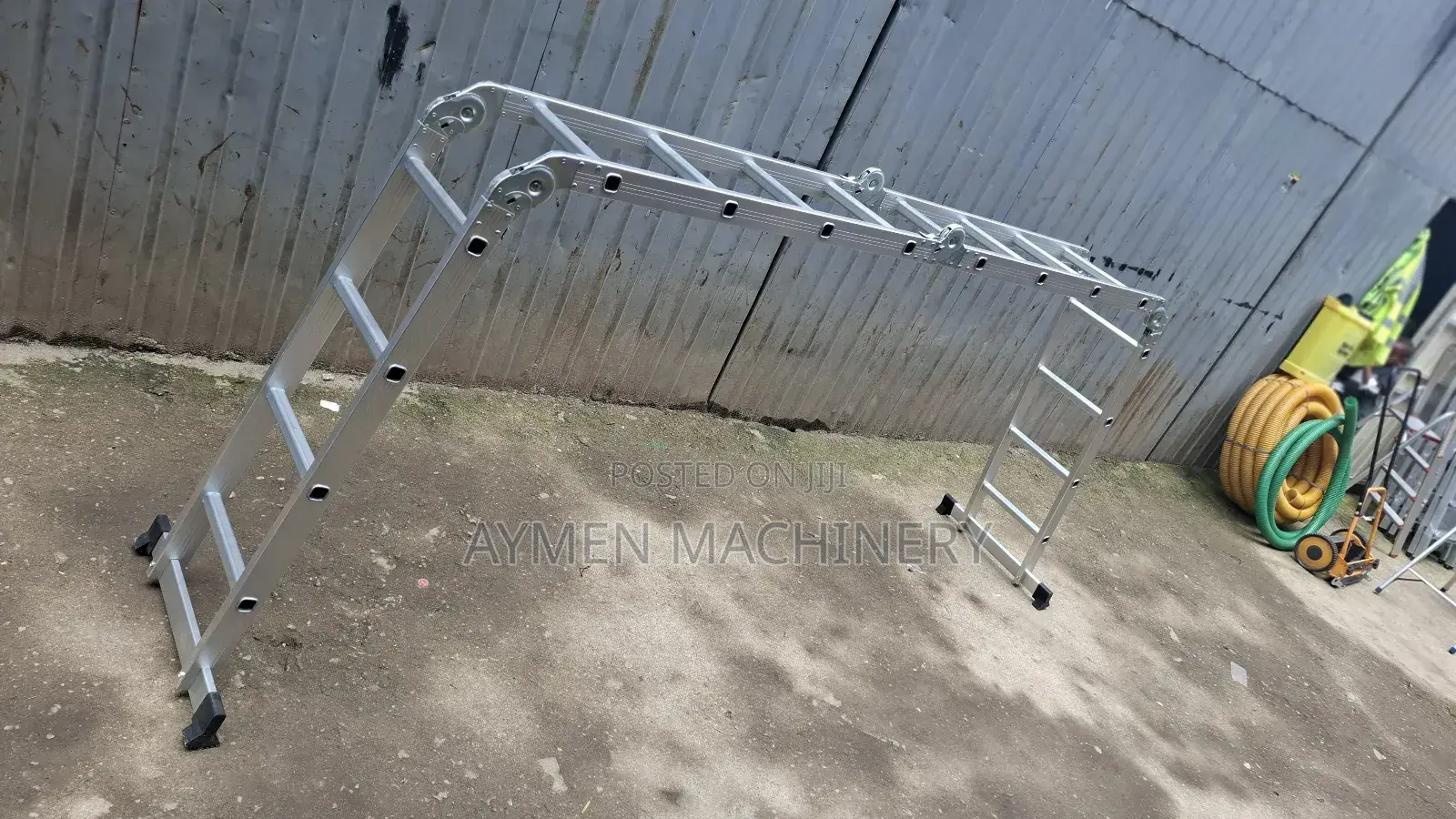 Multipurpose Aluminium Ladder 4meter ተጣጣፊ መሰላል
