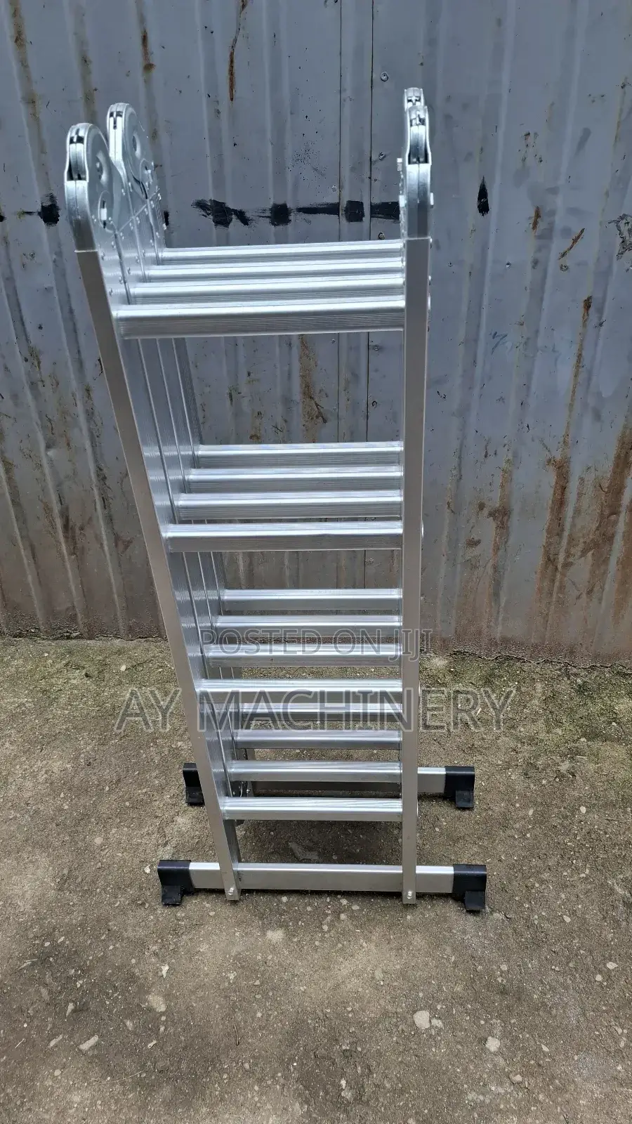 Multipurpose Aluminium Ladder 4meter ተጣጣፊ መሰላል