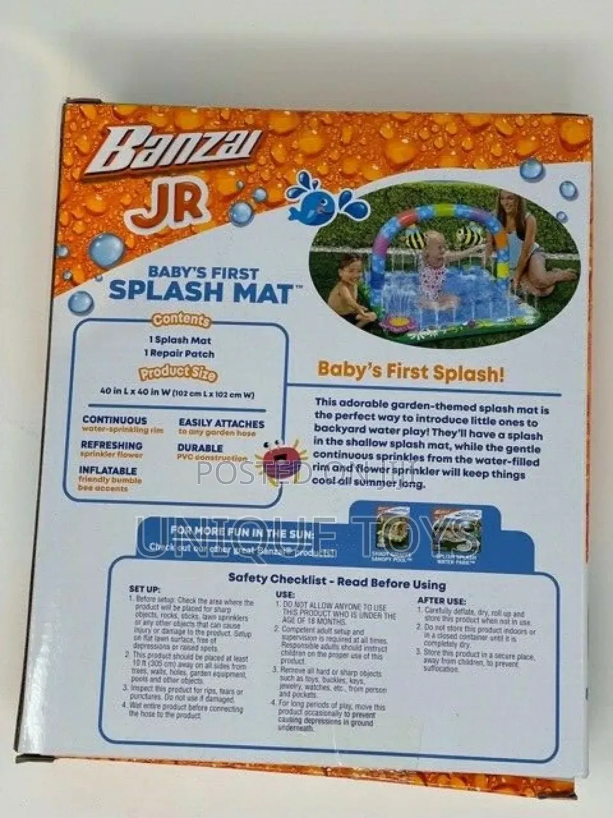 Jr. Baby’S First Splash Mat