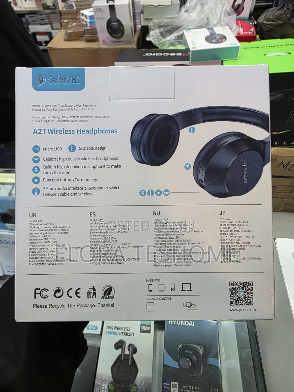 Celebrat A27 Bluetooth Headphones