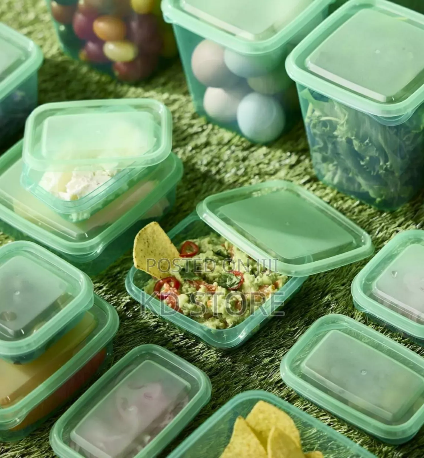 Ikea Food Container, Set of 17, Transparent