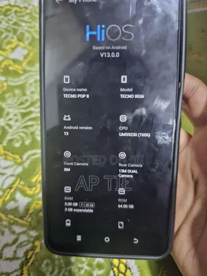Tecno Pop 8 64 GB Black