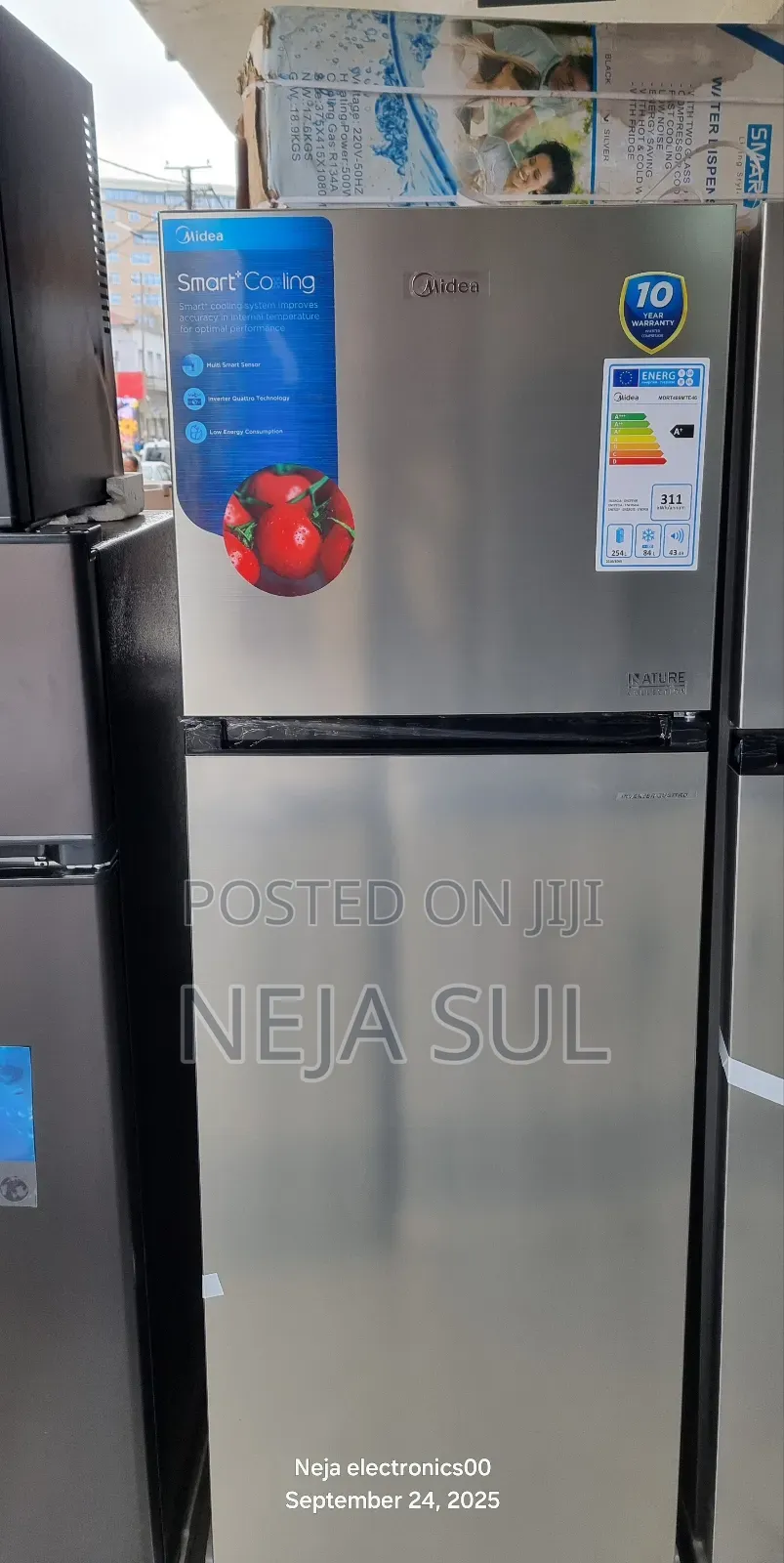 Midea Refrigerator 338-Litters Top Freezers Delivery