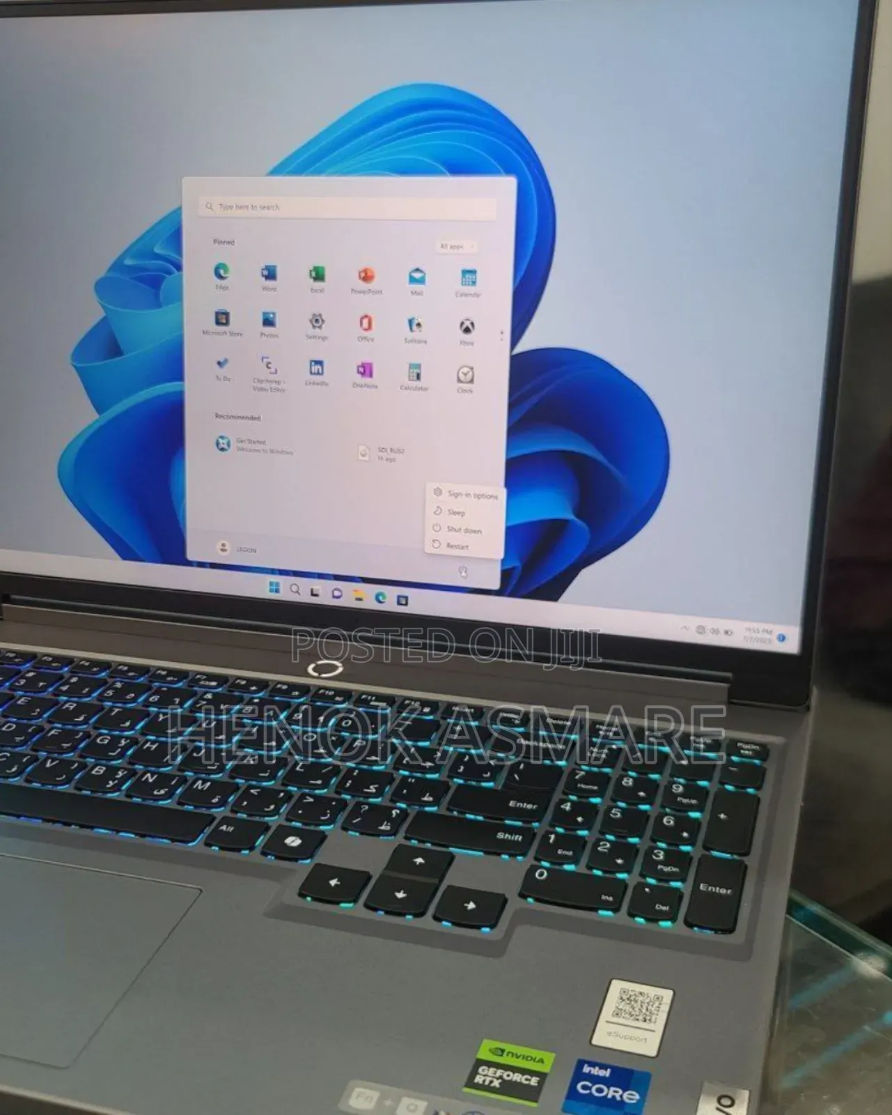 New Laptop Lenovo Legion 5 16GB Intel Core I7 SSD 1T