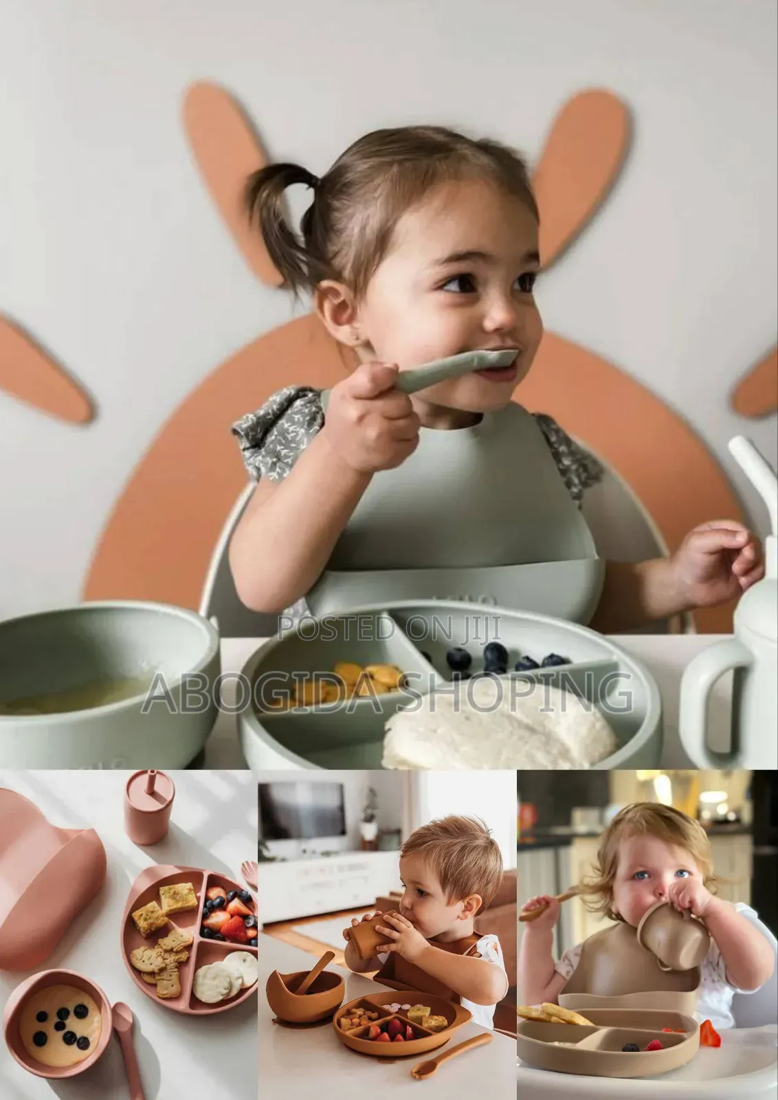 6-Piece Silicone Baby Feeding Kit