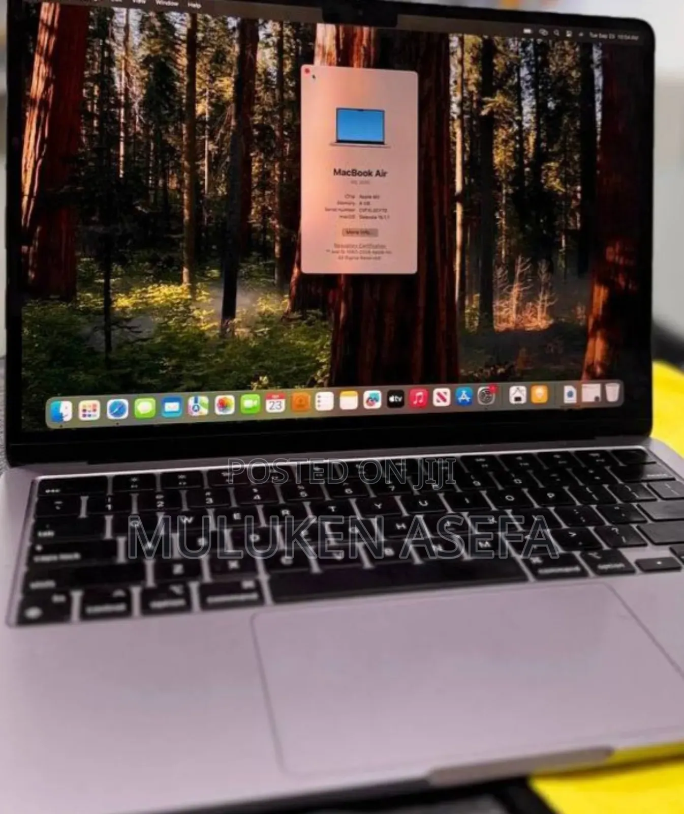 New Laptop Apple MacBook Air 2022 M2 8GB Intel Core M2 SSD 256GB