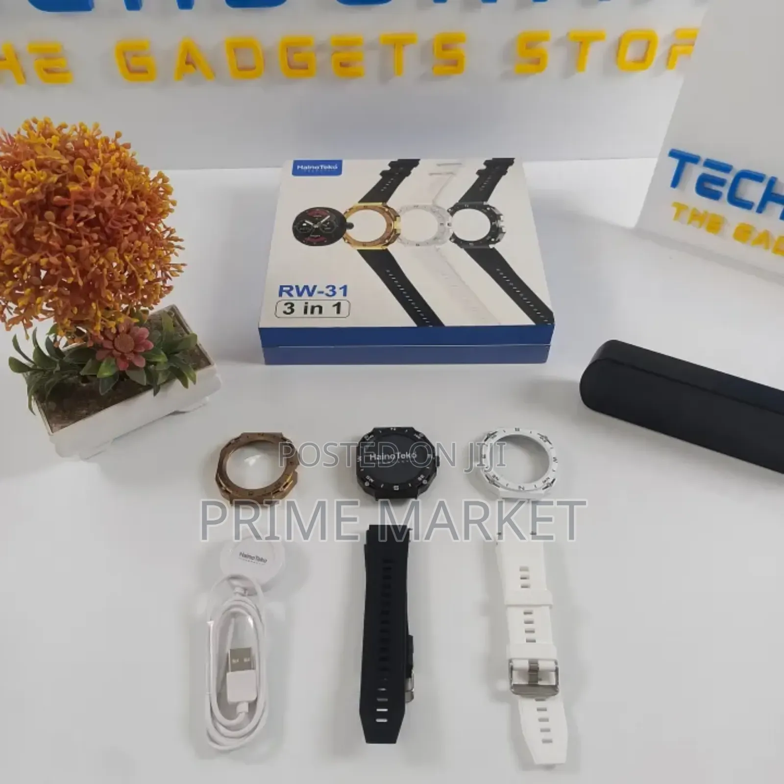 Haino Teko Rw-31 Smart Watch 3-in-1 Triple Case With 2 Straps