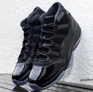 Photo - Jordan 11 Black Ankle Boots
