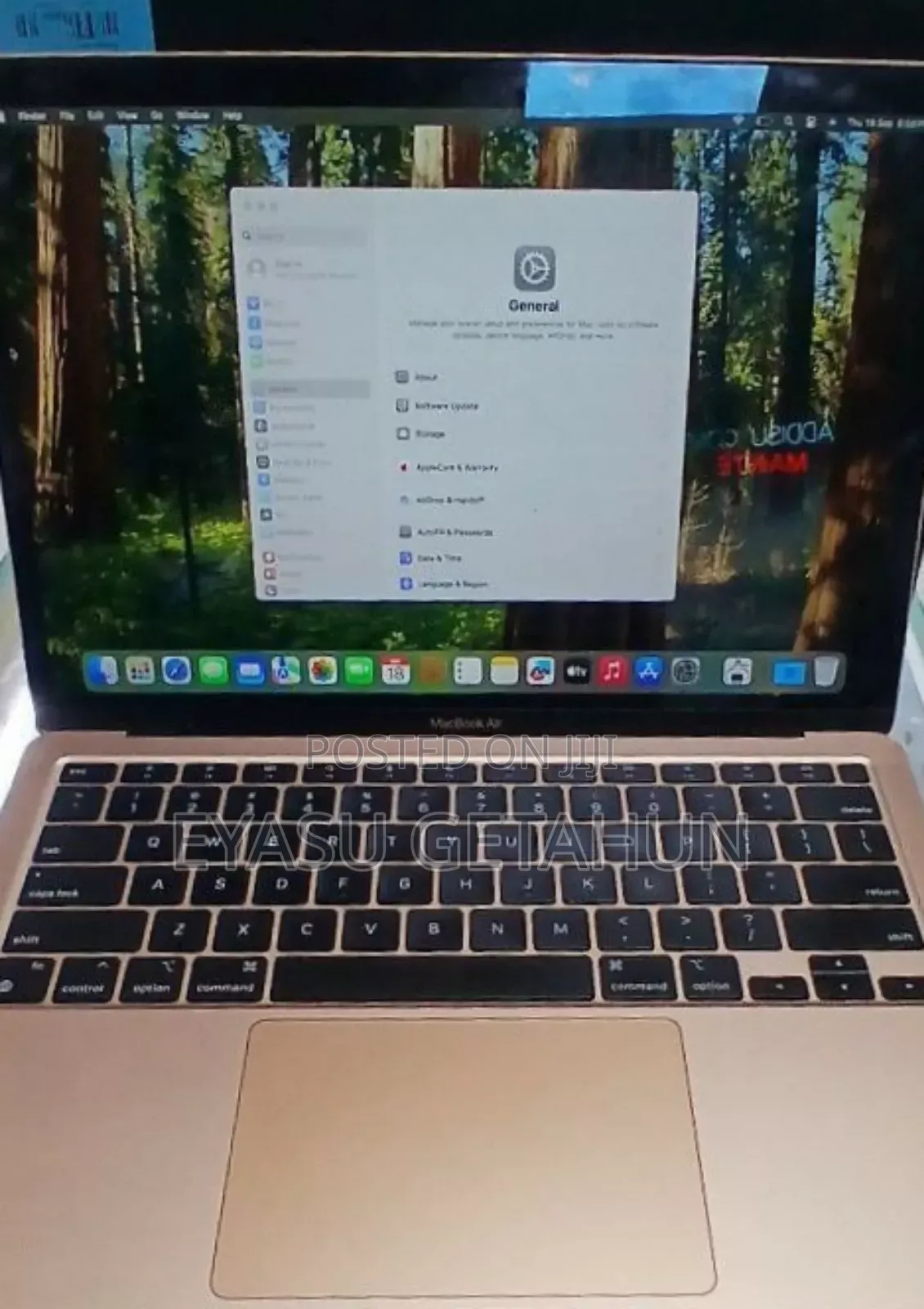 New Laptop Apple MacBook Air 2020 M1 8GB Apple M1 SSD 256GB