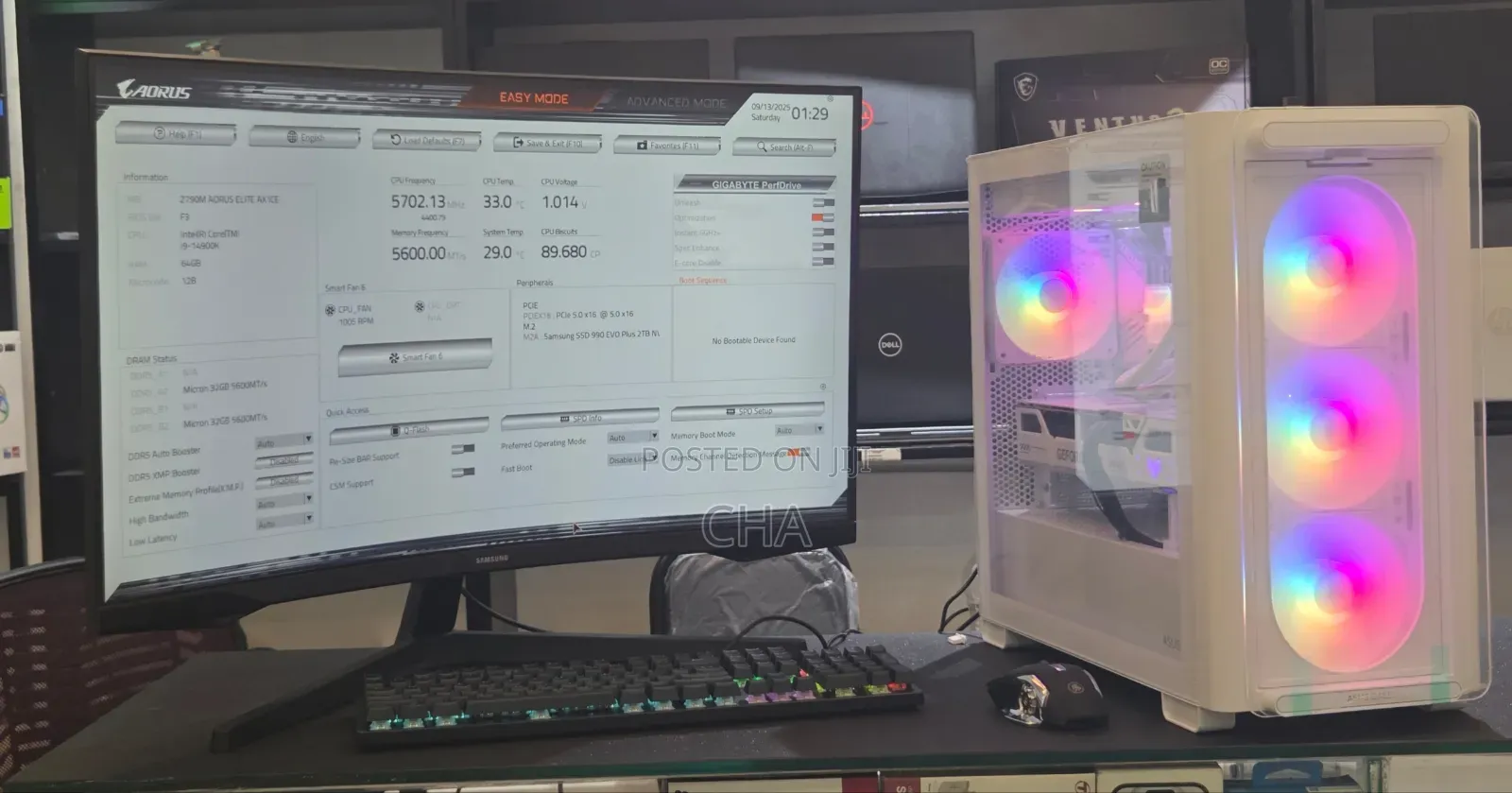 New Desktop Computer Gigabyte GB-BKi3A-7100 64GB Intel Core I9 SSD 2T