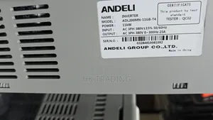 VFD Inverter 11kw Andeli