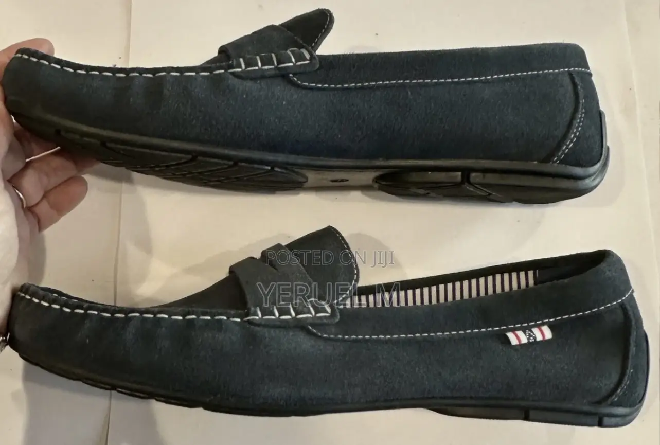 Classic Livergy Ian Blue Genuine Suede Leather Loafers Shoes