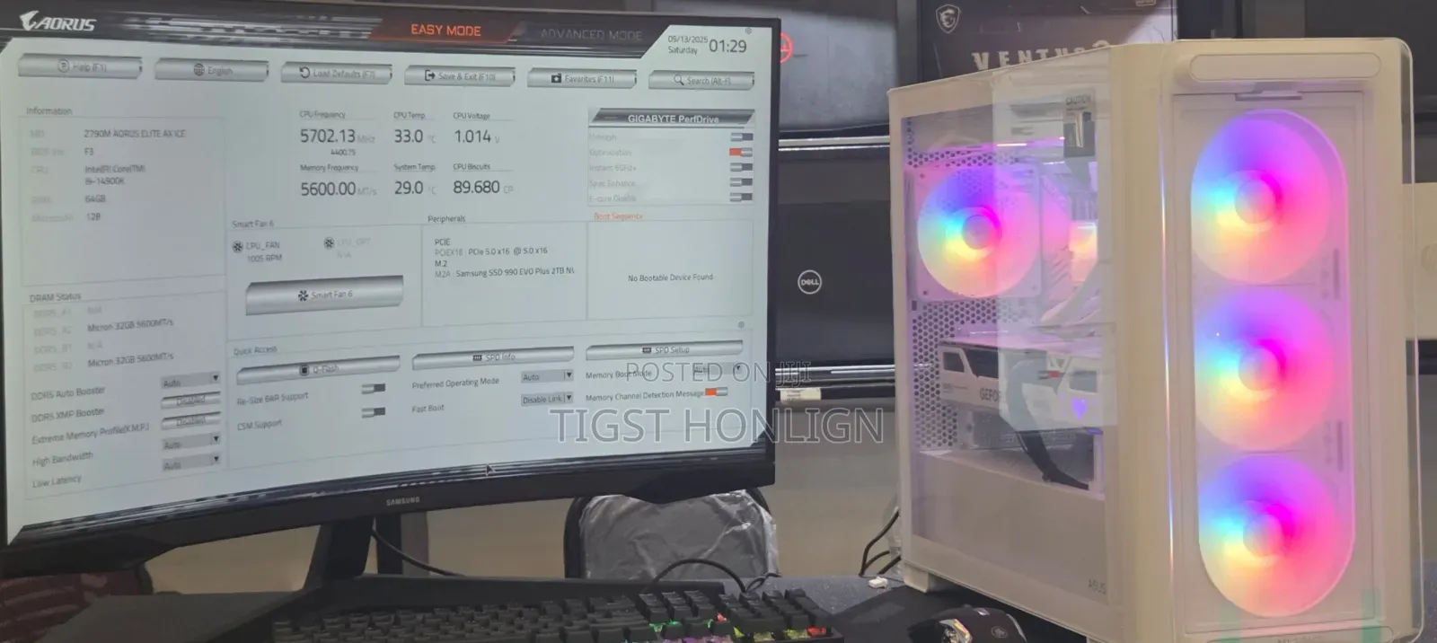 New Desktop Computer Asus 64GB Intel Core I9 SSD 2T