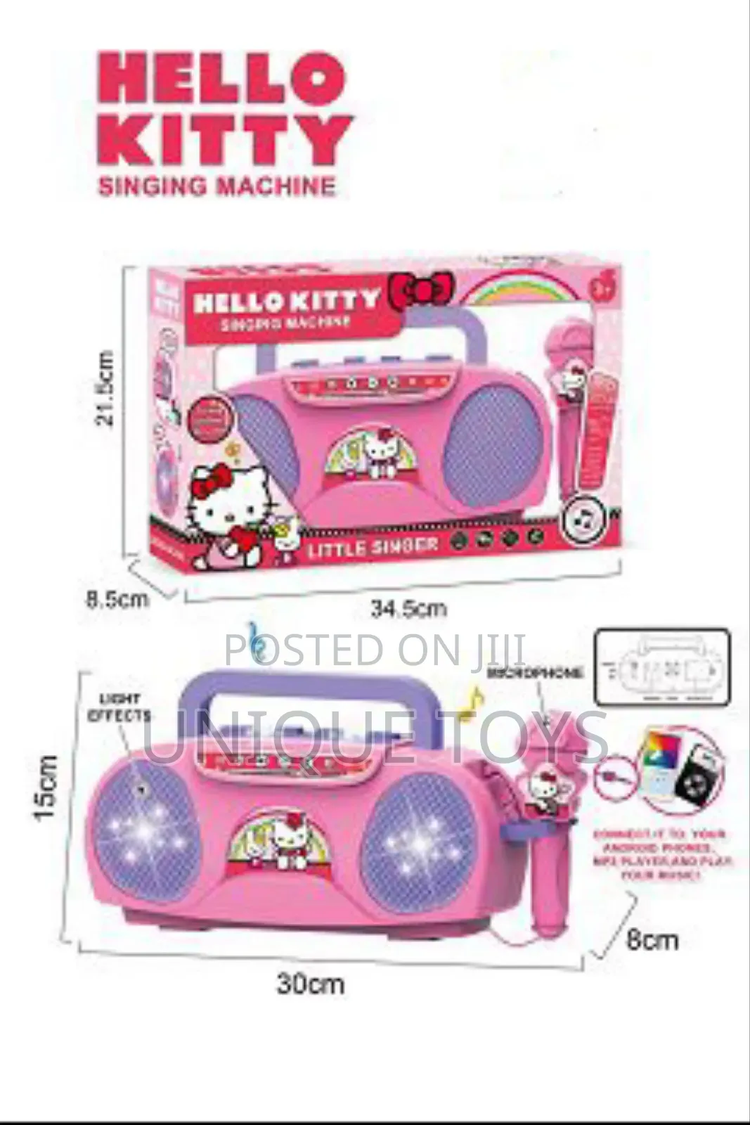 Sing Along Boombox With Karaoke Microphone