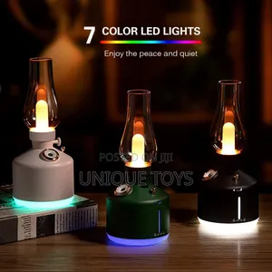 Vintage Lamp Humidifier – Mist + Night Light in One!