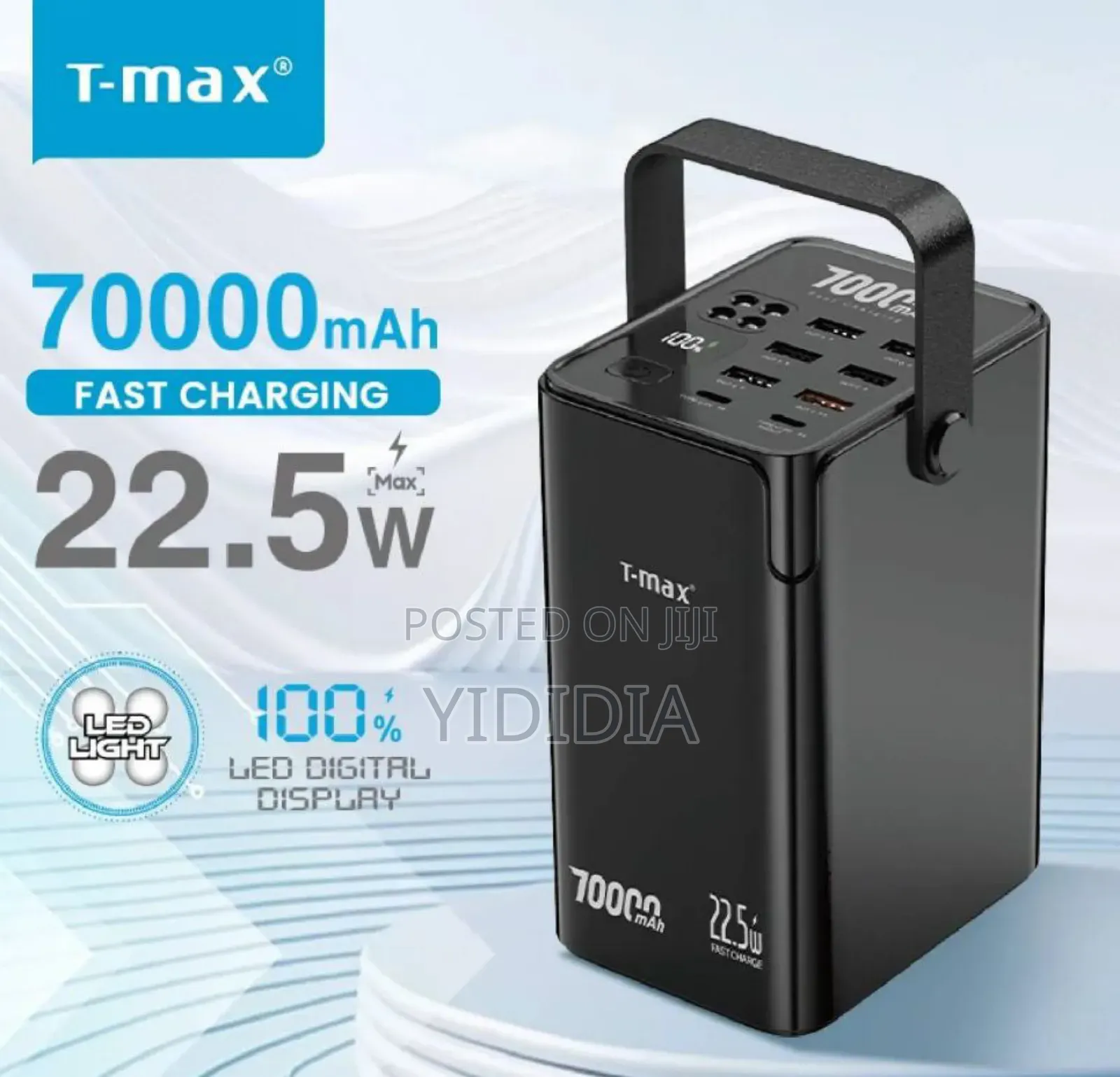 Portable Power Bank With 70000 Mah Capacity