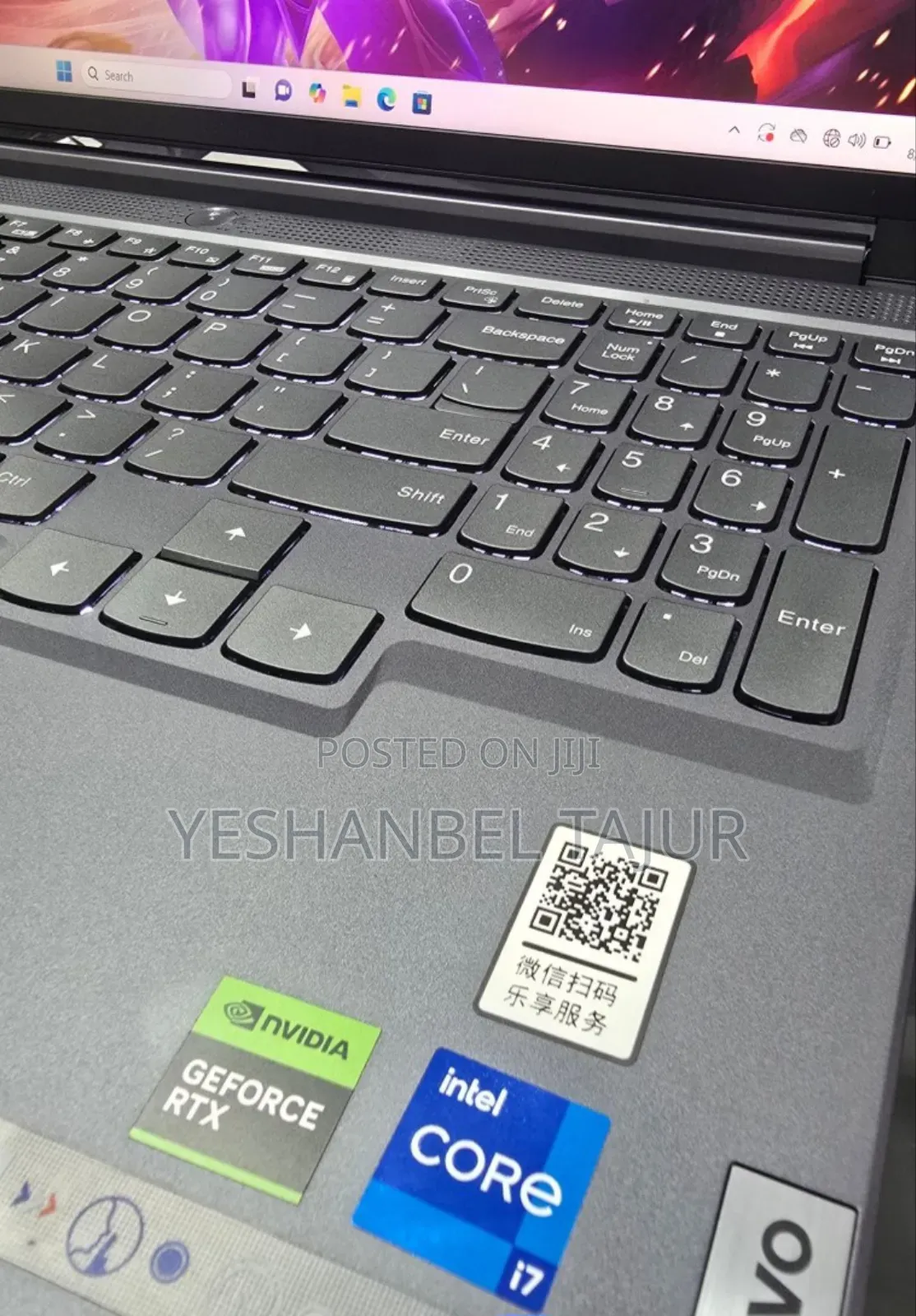 New Lenovo Legion Y7000P IRX9 Gaming Laptop 16GB Intel Core I7 SSD 1T