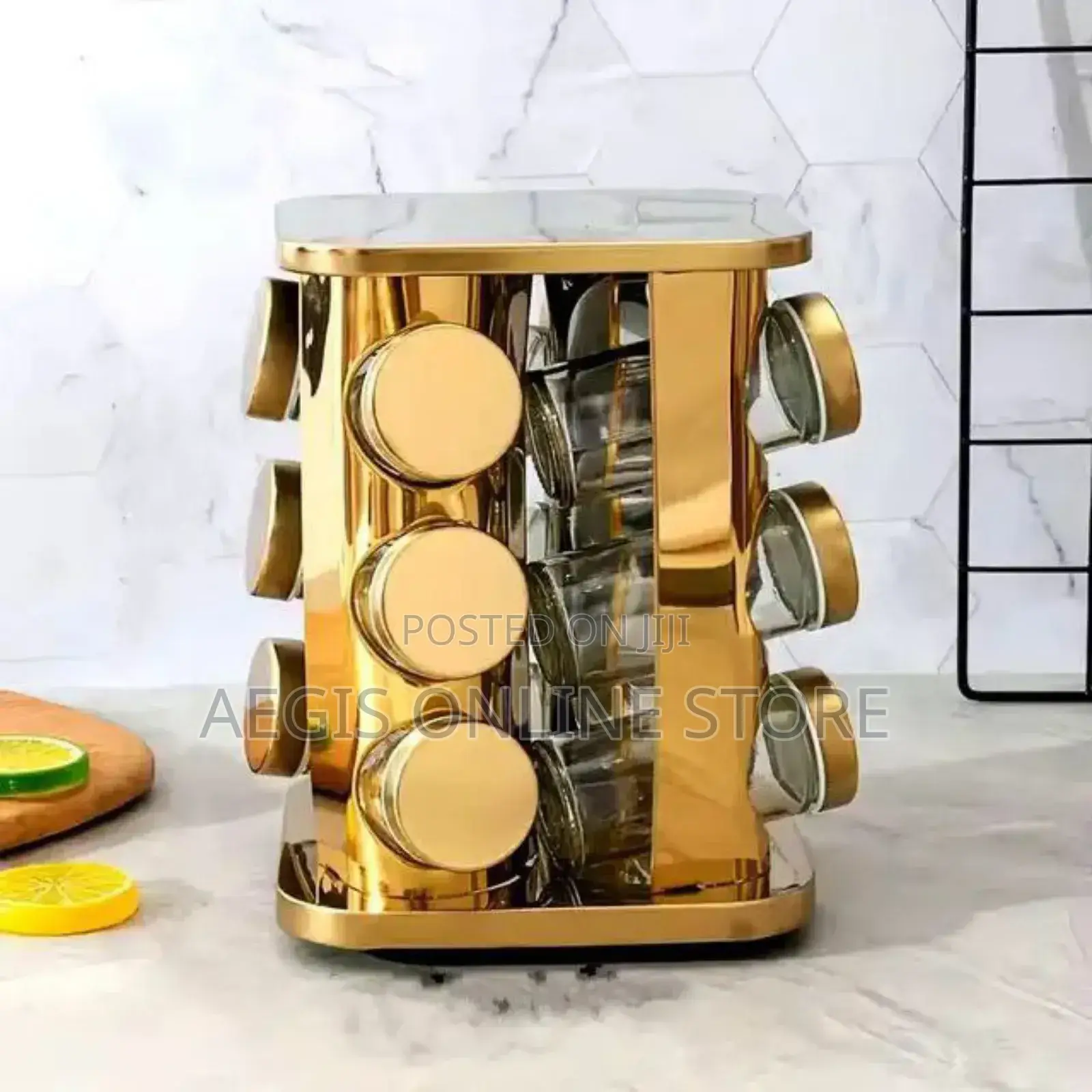 12 Jar Rotating Spice Carousel