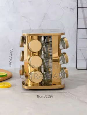12 Jar Rotating Spice Carousel