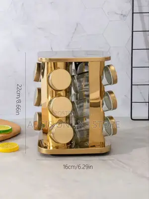 12 Jar Rotating Spice Carousel