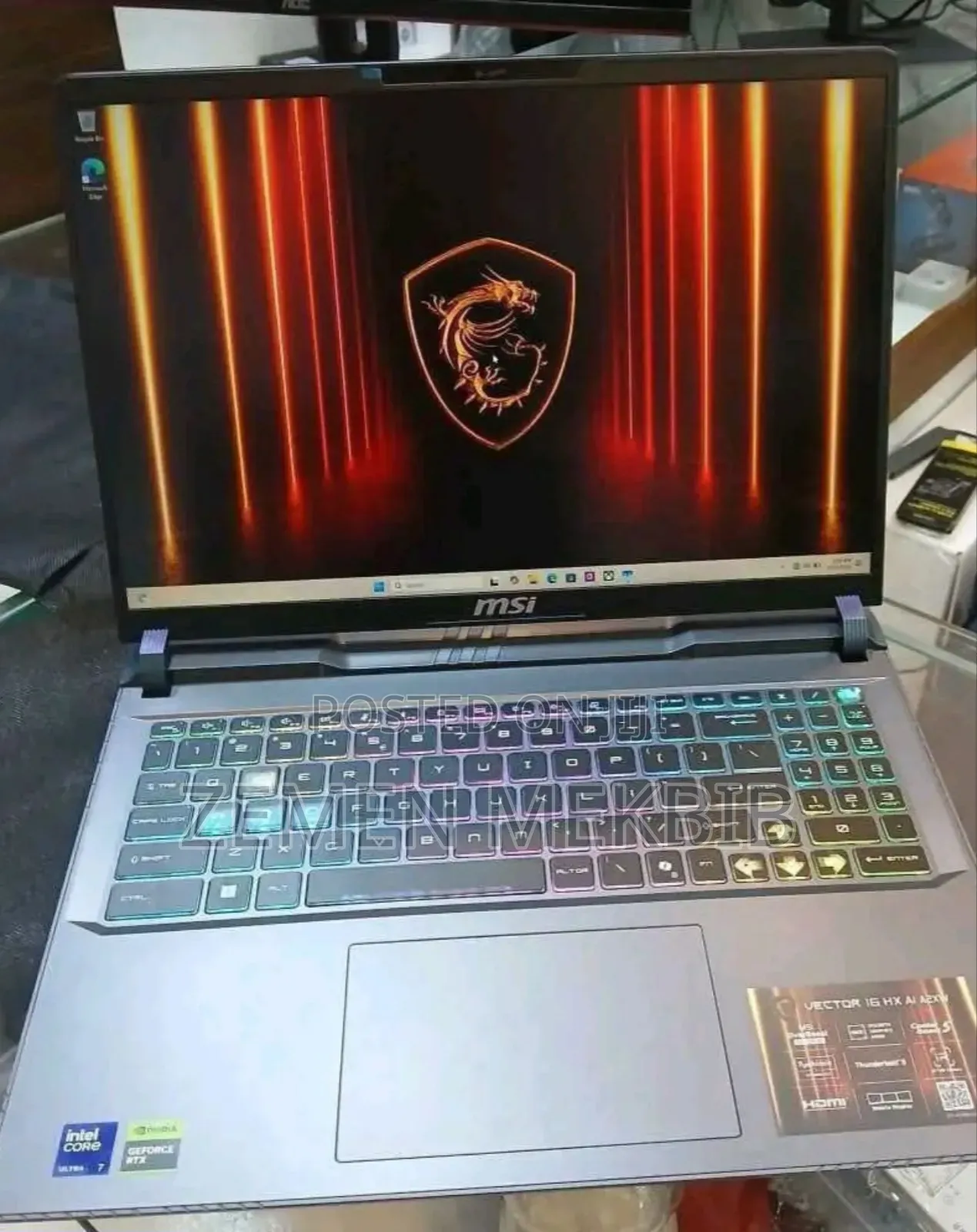 New Laptop MSI GF63 16GB Intel Core I9 SSD 1T
