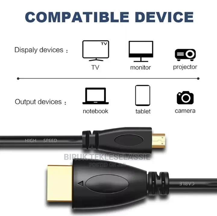 Micro Hdmi(Type D) to Hdmi Cable