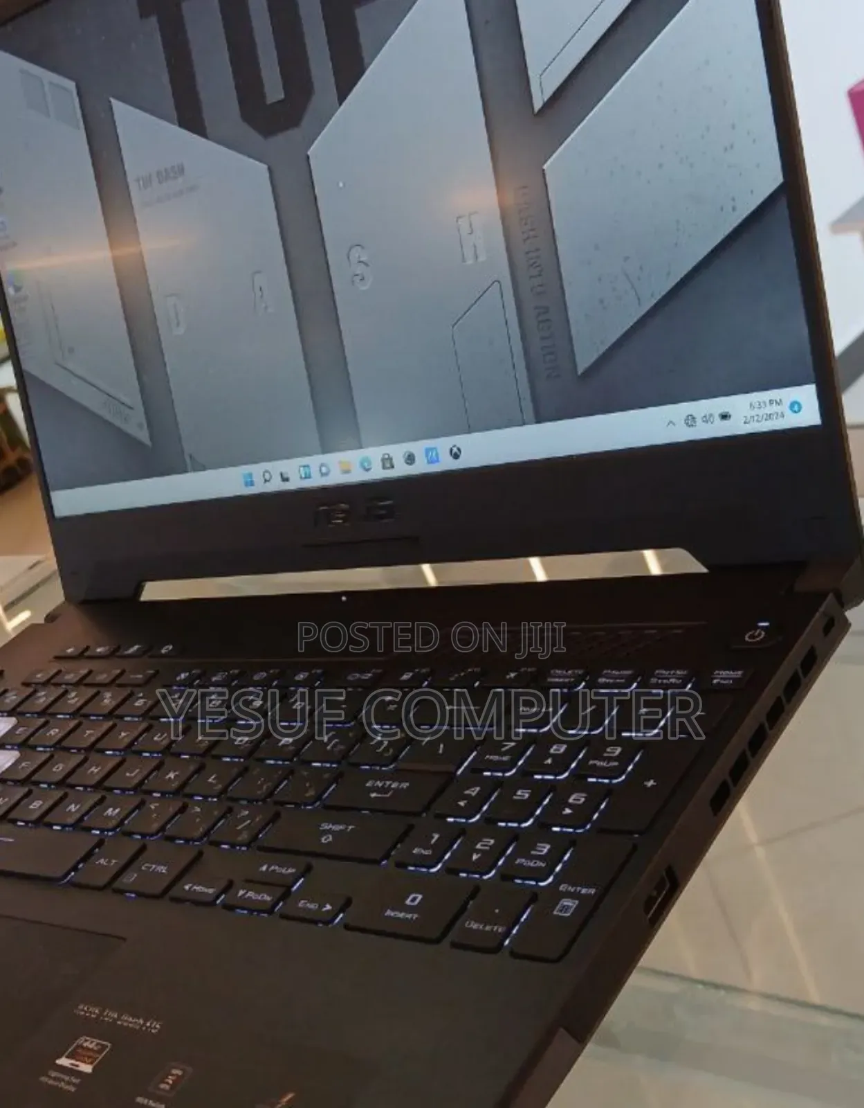 New Laptop Asus TUF Dash F15 16GB Intel Core I7 SSD 512GB