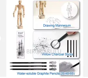 100pcs Sketch Pencil and Drawing Art Color Pencil Kit