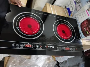 Photo - Roshan Digital Stove – 4 Electric Tempered Glass Burners