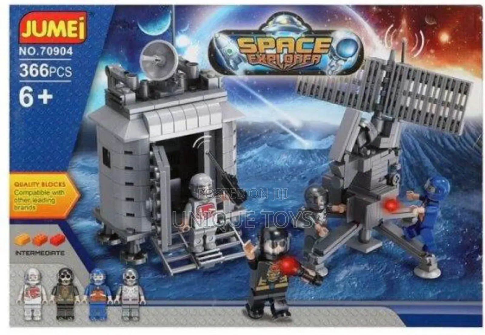 Space Explorer Interlocking Block Playset – 366 Pieces