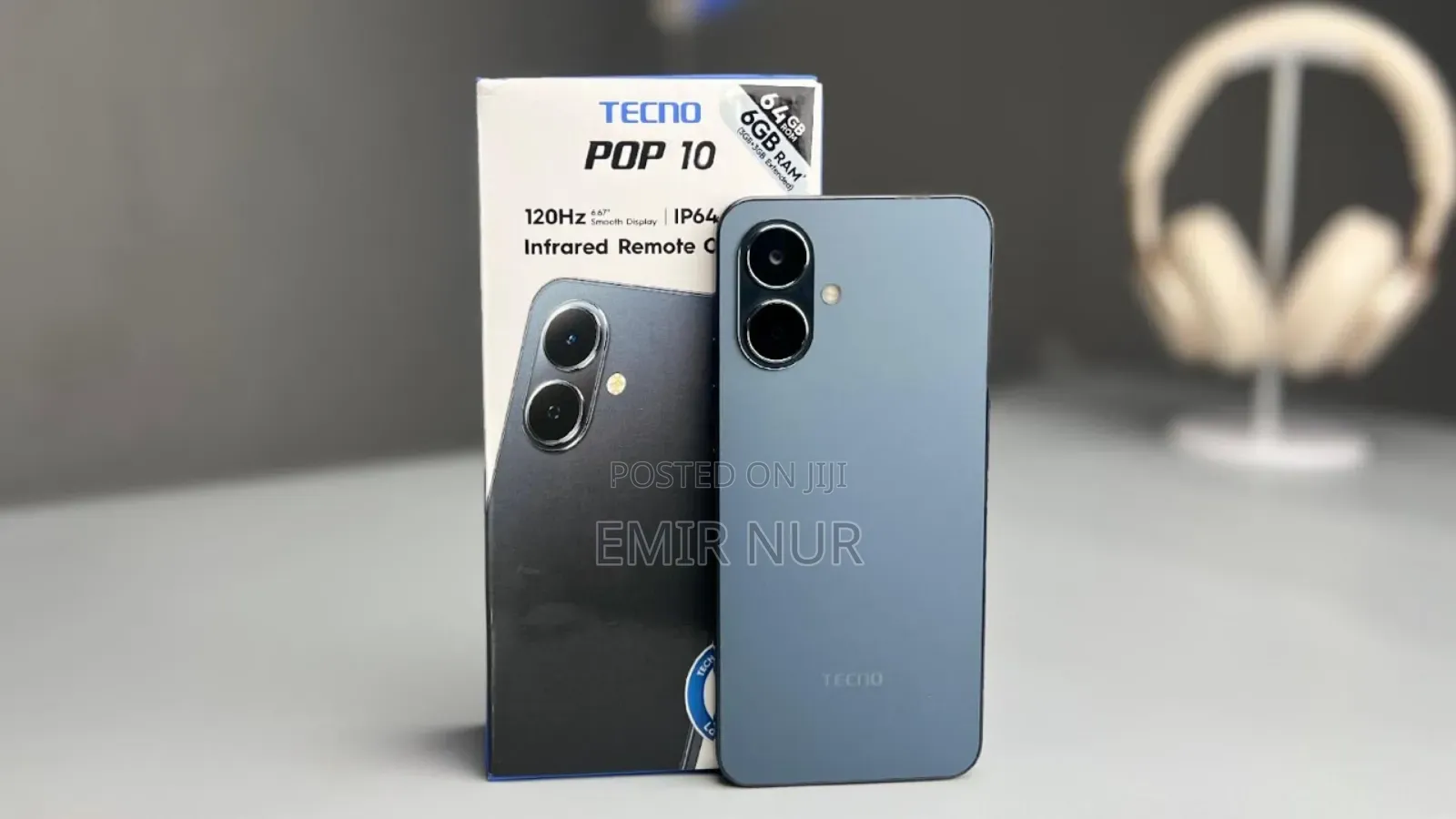 New Tecno Pop 10 64 GB Black