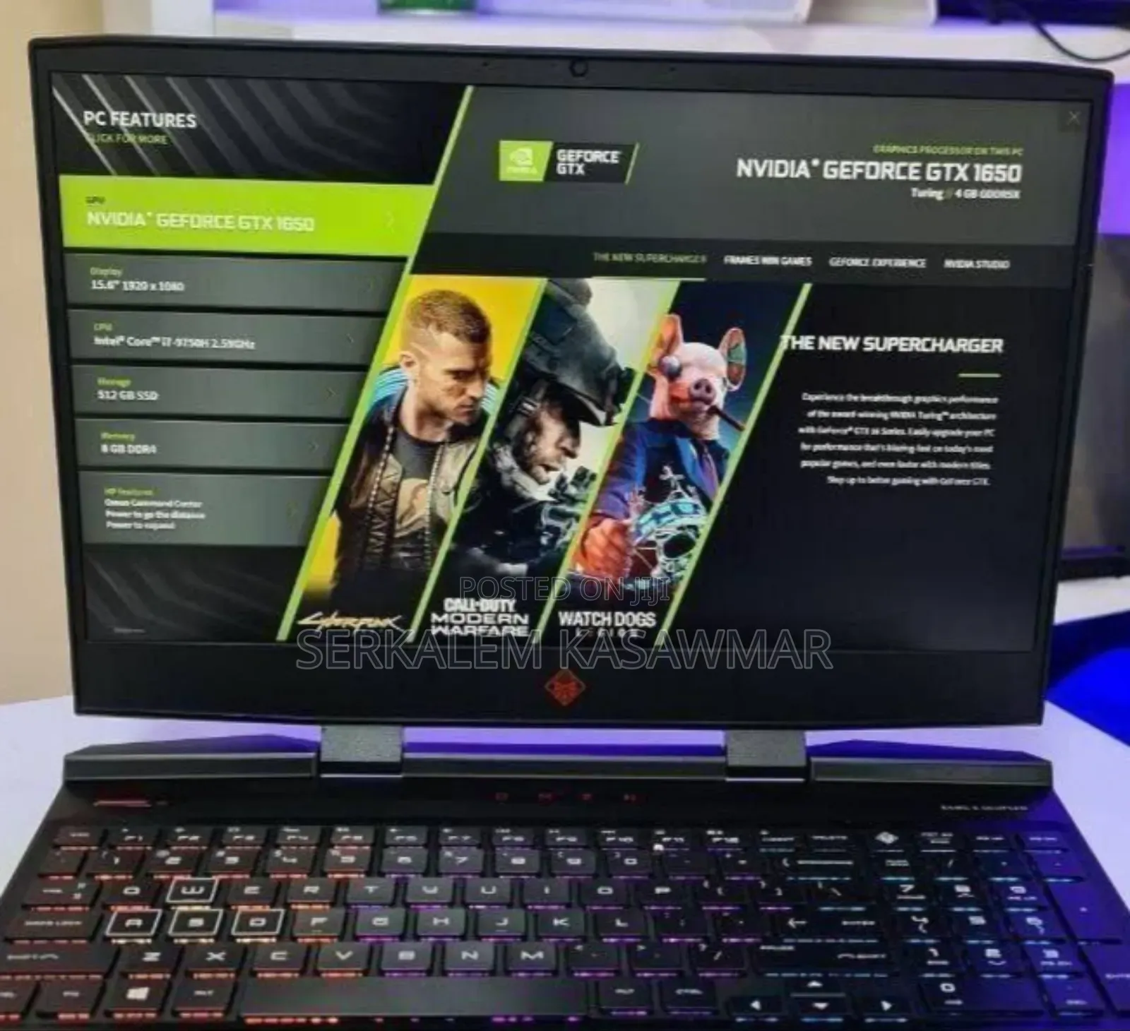 New Laptop HP Omen X 8GB Intel Core I5 HDD+SSD 1T