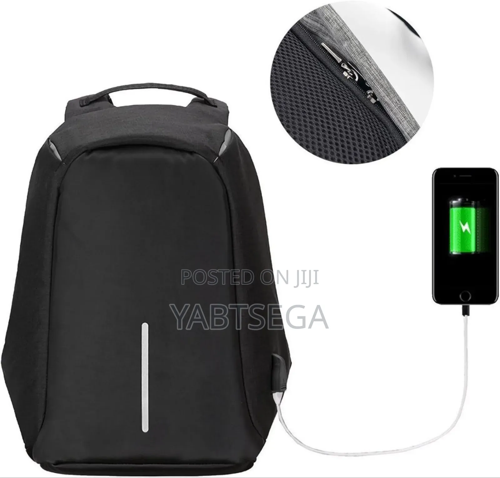 Anti-Theft Backpack With Usb Charging Port