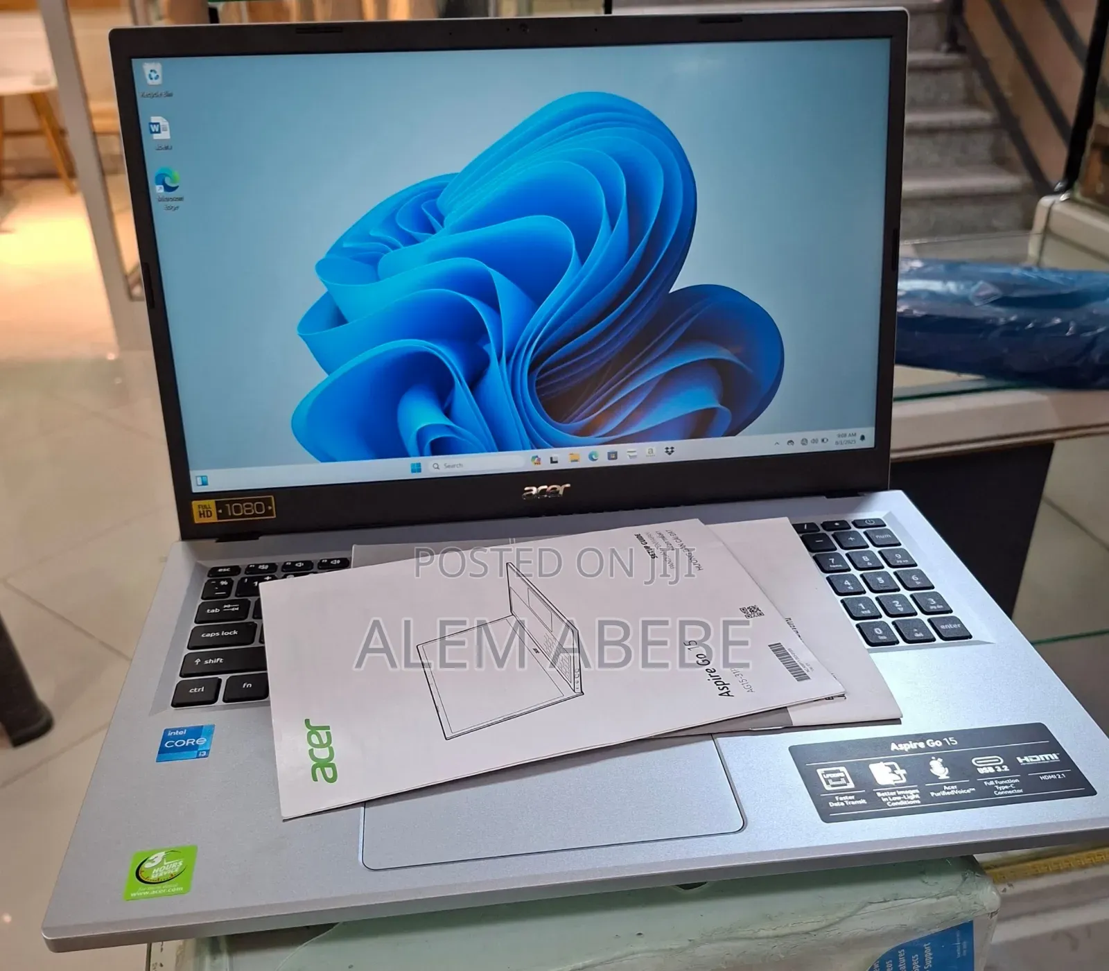 New Laptop Acer Aspire 1500 8GB Intel Core I3 SSD 512GB